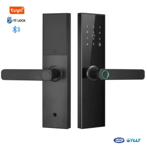 C1 Smart Lock | Tempered Glass Panel Lock with Touch Keypad & Fingerprint Access