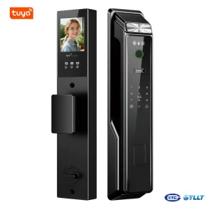 D10 Full Automatic Keyless Entry 3D Recognition Video Intercom Smart Lock 4.5 Inch HD Screen with TUYA WiFi 9 Languages