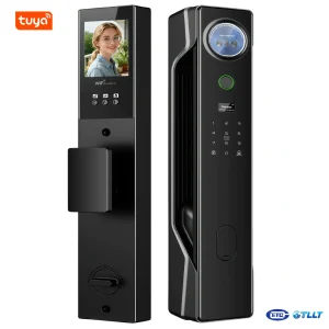 D6 3D Face Recognition Video Intercom Smart Lock 4.5 Inch HD Screen with TUYA WiFi 9 Languages