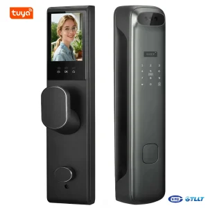F1 Smart Fingerprint Door Lock – Biometric Keyless Entry with Fast Recognition 3D Recognition Video Intercom Smart Lock with TUYA WiFi