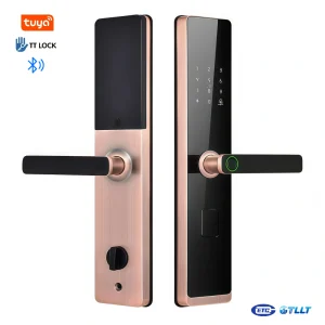 K18 Smart Lever Door Lock – Compact Keyless Entry with Fingerprint & Code Access
