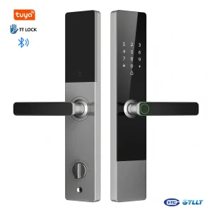 K20 Smart Digital Door Lock – Keypad Entry with Card Access Tempered Glass Panel with TUYA WiFi 9 Languages