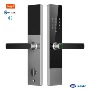 K20 Smart Digital Door Lock – Keypad Entry with Card Access Tempered Glass Panel with TUYA WiFi 9 Languages