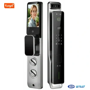 P8 Smart 3D Face Recognition Door Lock – Fully Automatic with Indoor Display & Video Intercom
