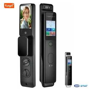 P8M Smart 3D Face Recognition Door Lock – Dual Screen Touch Control with Video Intercom
