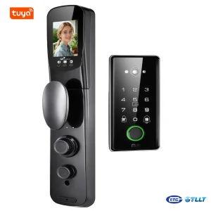 Q3 Smart Glass Door Lock – Keyless Access Solution for Frameless & Office Glass Doors 3D Recognition Video Intercom Smart Lock with TUYA WiFi