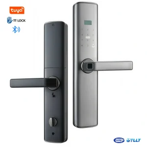 V16 Apartment Smart Lock – Square Fingerprint, One‑Hand Open, Curved Surface, 5‑in‑1 Unlocking Product Overview