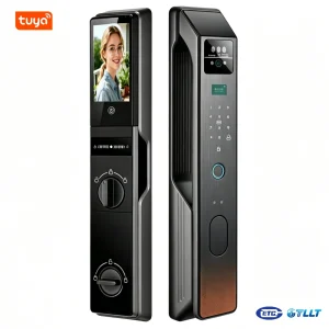 P12A Double Battery Touch & Slide Lock/Unlock 3D Face Recognition Video Intercom TUYA WiFi 21 Languages