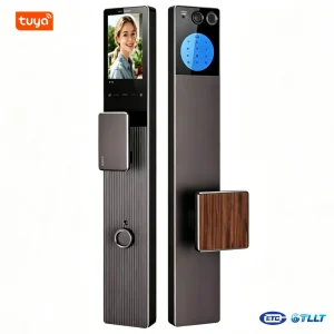 T88 AI Smart Lock 160 ° Wide-Angle Camera Waterproof CNC Aviation 3D Recognition Video Intercom with TUYA WiFi