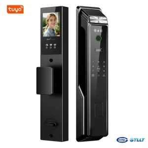 D10 Full Automatic Keyless Entry 3D Recognition Video Intercom Smart Lock 4.5 Inch HD Screen with TUYA WiFi 9 Languages