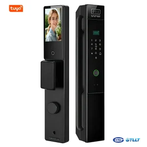 P17B 3D Face Recognition 21 Languages Smart Lock with TUYA WiFi 6085 Size