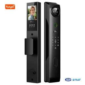 D8 3D Facial Recognition Access Video Intercom Smart Lock with 4.5 Inch HD Screen TUYA WiFi 9 Languages