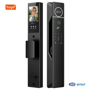 D9 3D Face Recognition Video Intercom Smart Lock 4.5 Inch HD Screen with TUYA WiFi 9 Languages